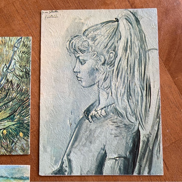 Vintage Miniature Art Prints Van Gogh Degas Picasso Four Classic Paintings - Picture 7 of 14
